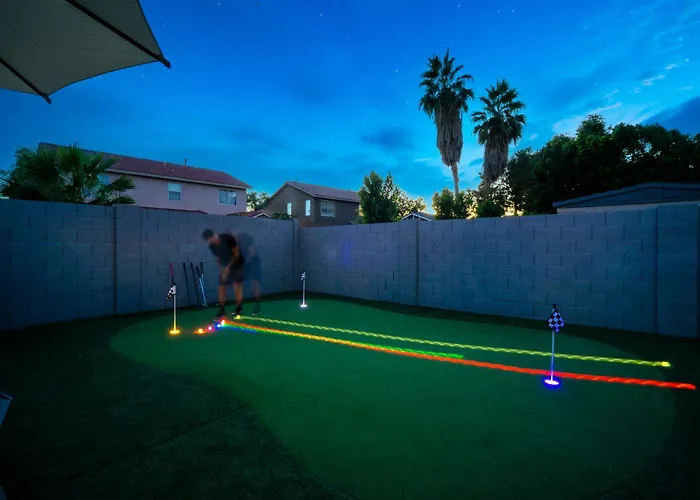 Water Slide, Cave Hot Tub, Game And Heated Pool Ferienhaus Chandler