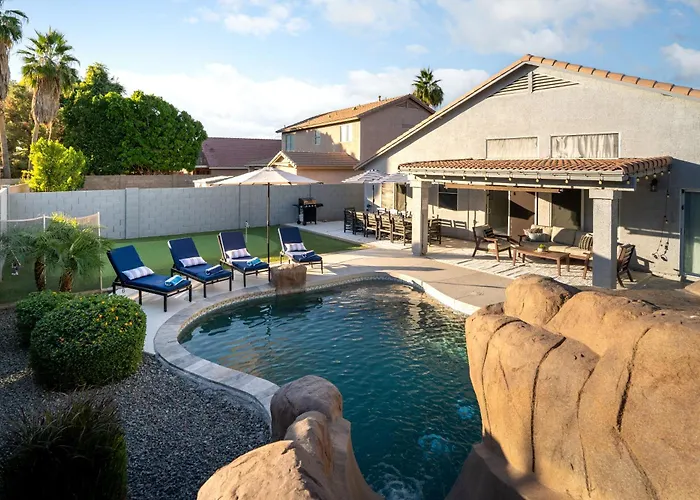 Ferienhaus Water Slide, Cave Hot Tub, Game And Heated Pool Chandler